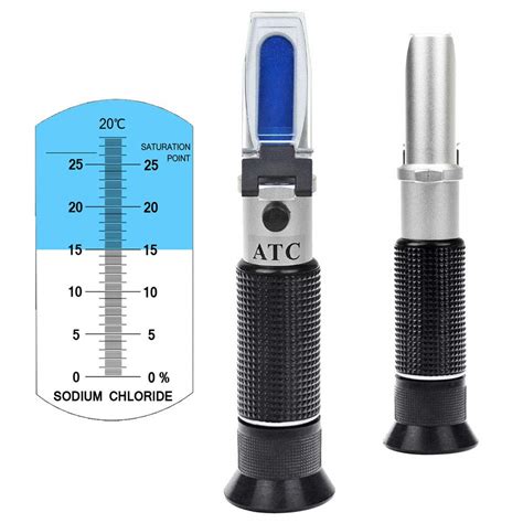 how does a refractometer measure salt content|salinity refractometer chart.